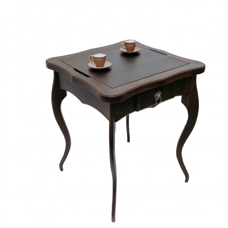 Louis magas kombinált asztal (tömör bükk, sakk/backgammon/kávé)